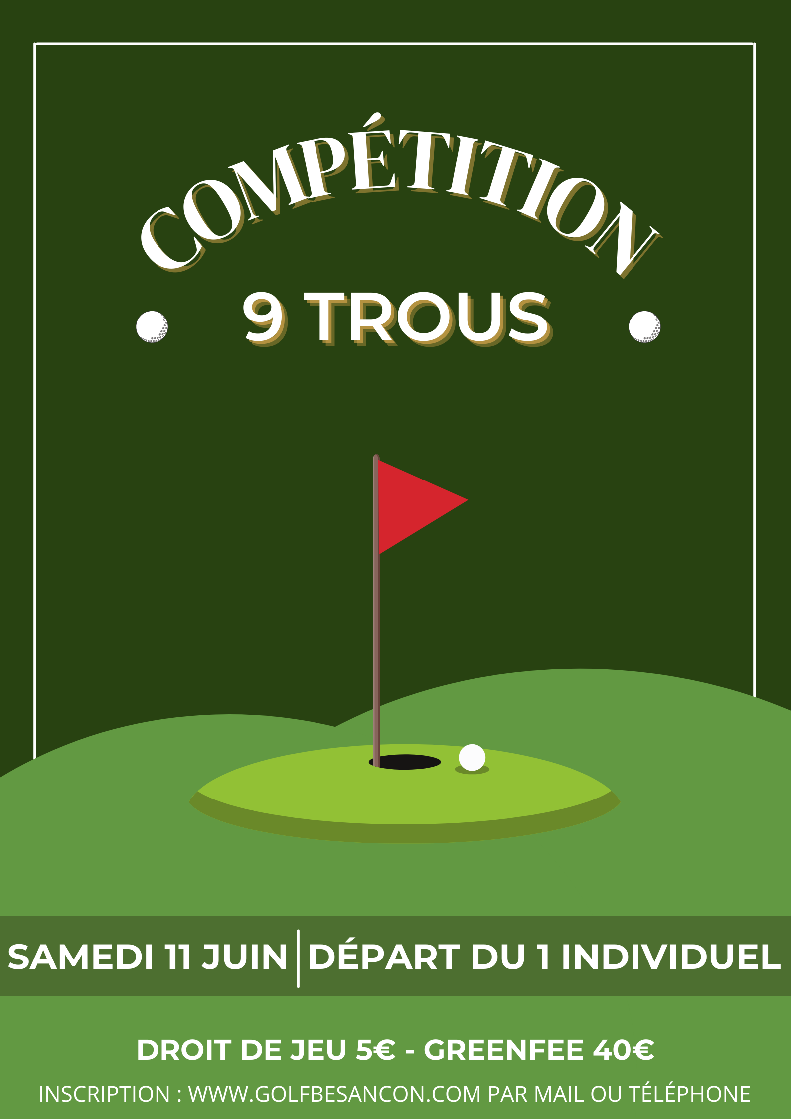 Compétition 9 Trous 11 Juin